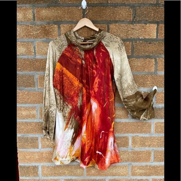 Satya paul silk dress large - Picture 2 of 13